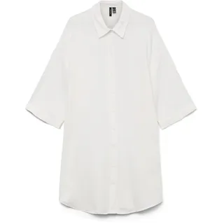 Vero Moda Natali Long Kleid, Mit 3/4-ärmeln - Snow White, XL