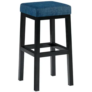 furnicato Barhocker Taylor 78x37x37 cm Blau (1 St), Tresenstuhl mit Fußablage und belastbar bis 150 kg für die Küche blau