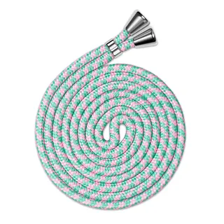 ONEFLOW Wechsel Handykette für Twist Case, Handyband zum Umhängen ohne Hülle, Universal Handy Umhängeband Kordel abnehmbar, Smartphone Stoff Band Handykordel 155 cm lang, Mint-Grün Rosa - 155 cm