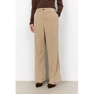 Cordhose SOYACONCEPT "SC-BINDI 19-C", Damen, Gr. 36, N-Gr, beige (camel), Cord, Obermaterial: 90% Polyester, 10% Polyacryl, normal, Hosen Cordhose, Materialmix