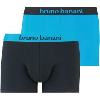 Bruno Banani Flowing Boxershorts blau/schwarz/türkis L 2er Pack