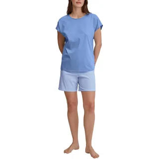 CALIDA Lovely Nights Shorty Pyjama blau 52/54
