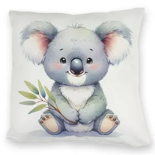 speecheese Sitzender Koala Kuschelkissen Niedliches Koala-Kuschelkissen Dasitzendes süßes Tiermotiv Beuteltier aus Australiens Fauna Kinderzimmer Wohn-Deko