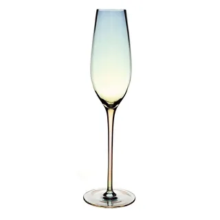 Intirilife Champagnerglas, Glas, Champagner Glas 200 ml Sekt Prosecco Glas Spülmaschinenfest weiß