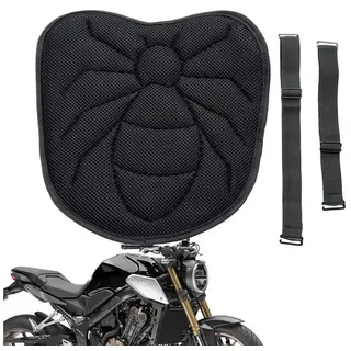yozhiqu Sitzkissen Stoßdämpfender Motorrad-Sitzkissenbezug im Spinnennetz-Design, Stoßdämpfendes Gel, ein Geschenk für Familie und Freunde