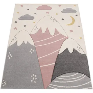 Paco Home Kinderteppich 120 x 170 cm Pink/Rosa