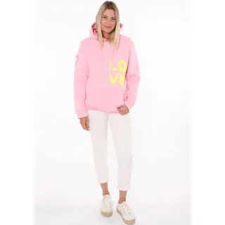 Kapuzensweatshirt ZWILLINGSHERZ Gr. SM, pink Damen Sweatshirts mit Kapuze