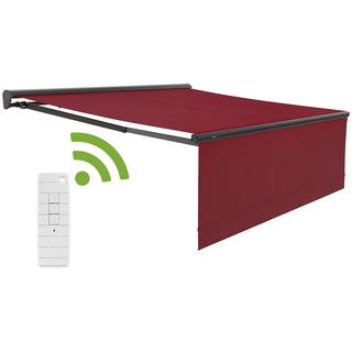 empasa Kassettenmarkise »"EXPERT"« Markise - Kassettenmarkise inkl. ausfahrbarem Volant rot 500 cm x 300 cm
