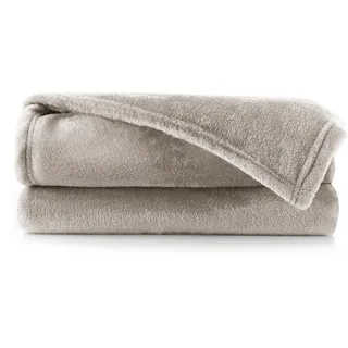 DecoKing Kuscheldecke 220 x 240 cm Beige