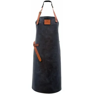 Masuria Lederschürze für Grillen und Outdoor Cooking - Premium Grillschürze aus Echtleder, Verstellbar, Robuste BBQ Schürze für Herren und Damen, Grill, Smoker und Feuerstelle
