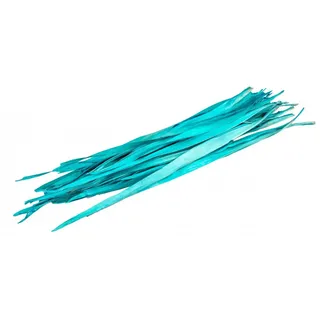 NaDeco Sun-Palmenblätter Aqua 250 g, ca. 100 cm, gefärbte Blätter Bund | Fächerförmig aufgespannt auf einem Meter Länge — ein Blatt füllt eine Bodenvase, die sonst mehrere Zweige braucht