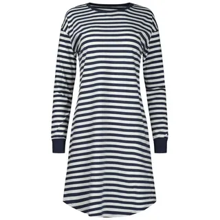 SKINY Nachthemd Gestreift Blau 40