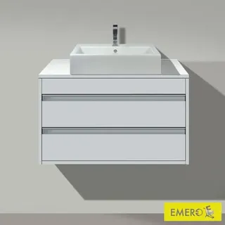 Duravit Waschtischunterschrank 2 Auszüge 80 x 49,6 x 40 cm Weiß Matt
