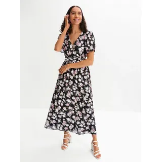Witt Etuikleid Blumenkleid schwarz 38