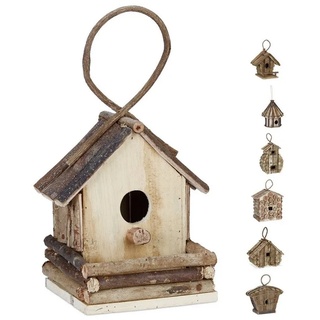 relaxdays Vogelhaus Deko Vogelhaus in verschiedenen Designs, C 14.5 cm x 32 cm x 18 cm