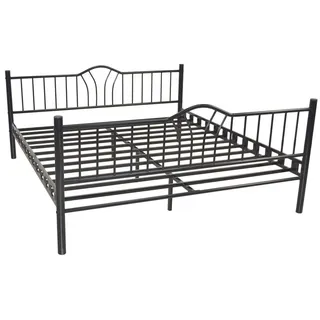 moebel-direkt-online Santi 140 x 200 cm Schwarz