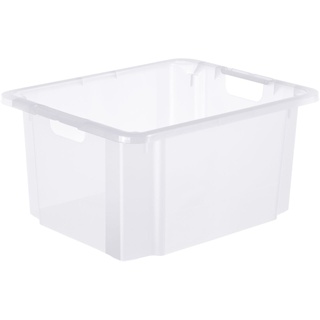 ROTHO Aufbewahrungsbox Rotho Drehstapelbox Reverso 46 L transparent
