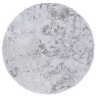 Pergamon Fellteppich 80 x 80 cm Hellgrau