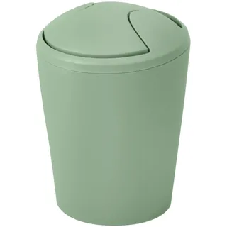 Spirella – MOVE Schwingabfalleimer – Modernes und kompaktes Design – Abnehmbarer und leicht zu reinigender Deckel – Ideal für Bad oder Küche – Rosa – 5 l