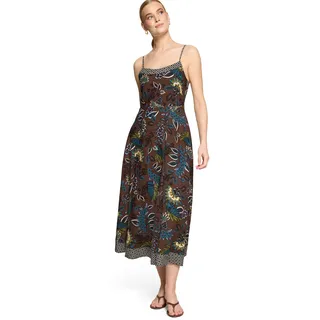 Zero Maxikleid Braun/Petrol 38