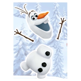 Komar - Disney - Deco-Sticker FROZEN OLAF - 50 x 70 cm - Wandtattoo, Wandsticker, Wandbild, Eiskönigin, Schneemann, Elsa - 14045h