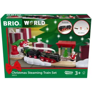 BRIO Batterie-Dampflok Weihnachts-Set 36014