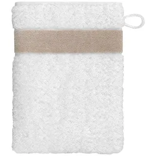 Feiler Handtücher Exclusiv mit Chenillebordüre Waschhandschuh 15x20 cm | kiesel - braun