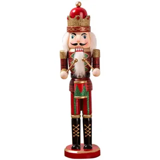 Nussknacker-soldatenfigur, 38 Cm, Aus Holz, Heimdekoration, Weihnachtsfeier-dekoration, Neujahrsgeschenk Für Kinder - Crezuo