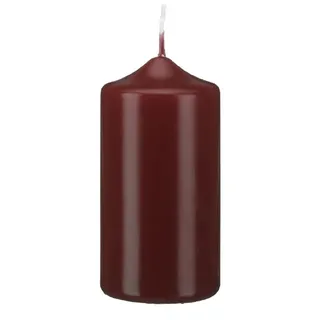 Kopschitz Kerzen 4er Adventskerzen Set, Adventskranzkerzen Bordeaux 100 x Ø 80 mm, RAL Qualitätskerzen tropf und rußfrei
