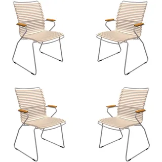 HOUE CLICK STUHL – 4er Set Hochlehner Gartenstuhl