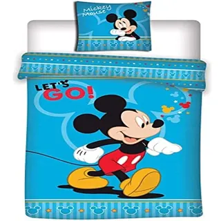 Bettwäsche Set Disney Mickey Mouse 140x200cm + 63x63cm