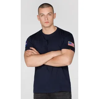 Alpha Industries Nasa Kurzarm-T-Shirt Rep.Blue S
