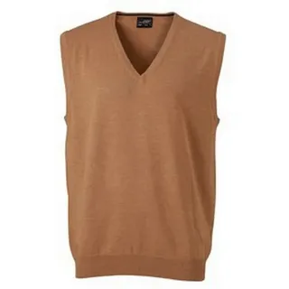Daiber Pullunder JN 657 Herren V-Neck Pullunder Leichte Strickqualität braun L