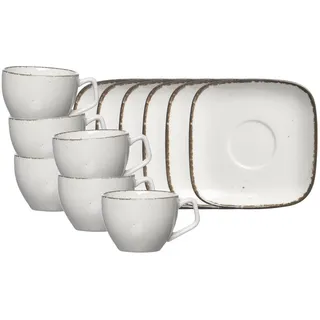 Ritzenhoff & Breker Espressotasse mit Untertasse 0,08 l Beige 6 St.