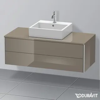 Duravit Waschtischunterschrank 2 Auszüge 120 x 54,8 cm Flannel Grey Hochglanz