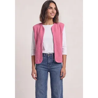 STREET ONE Fellimitatweste pink 44
