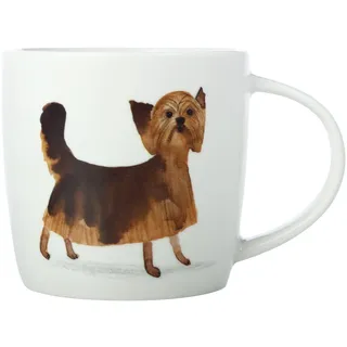 Maxwell & Williams DX1065 Kaffee-Tasse 400 ml – Serie Best Furry Friends – Porzellan mit Hundemotiv bunt – Geschenkbox