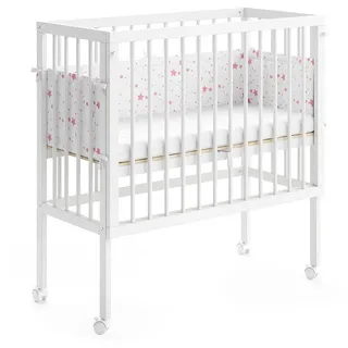VitaliSpa Beistellbett Weiß, 94 x 90 cm 2 Seitenschienen, Vitalispa