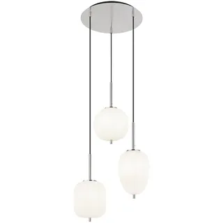 GLOBO Blacky I 3-flg. 46 cm grau Glas