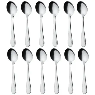 Gräwe Kaffeelöffel 12 St. Edelstahl 13,5 cm Silber poliert