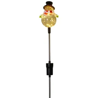 Trend Line Gartenstecker TrendLine LED Gartenstecker Schneemann H: 84 cm weiß