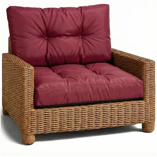 Amazinggirl Sitzkissen Polster für Gartenmöbel - Lounge Kissen Outdoor lila Sitzpolster: 50x50 cm