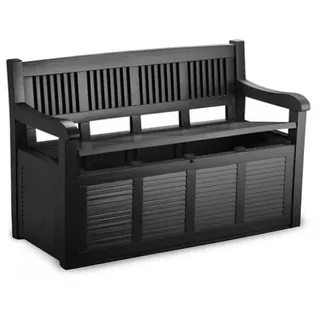BestLivings Truhenbank 130 x 60 x 85 cm Schwarz