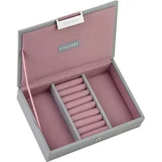 Stackers Schmuckkästchen mini grau rosa mit Deckel