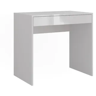 Vicco Schminktisch Sherry, Weiß/Weiß Hochglanz, 81.4 cm
