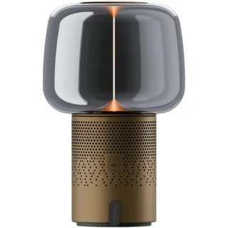 Kooduu Serena Play - Bluetooth Lautsprecher mit Lampe - Bronze | Bis zu 11 Stunden Spielzeit - 4,0 Stunden Ladezeit - 150 Lumen - 0-100% stufenloser Dimmer - Stahl - USB-C Dock inklusive