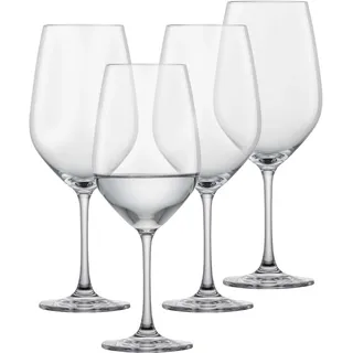SCHOTT ZWIESEL Rotweinglas Forté (4er-Set), klassische Kristallgläser für Rotwein oder Wasser, spülmaschinenfeste Tritan-Weingläser, Made in Germany (Art.-Nr. 123612)