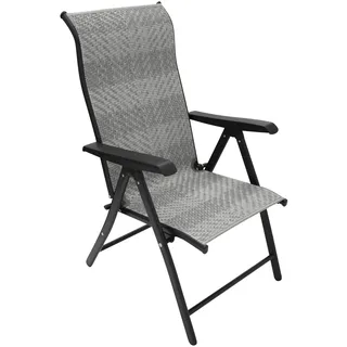 DEGAMO Antibes Klappsessel 57 x 109 x 108 cm grau