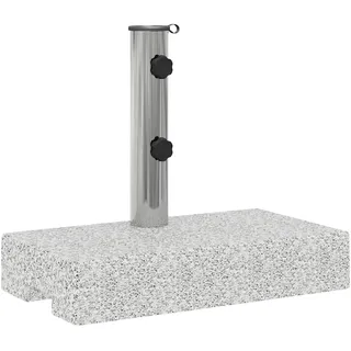 vidaXL Schirmständer Granit 25 kg Grau