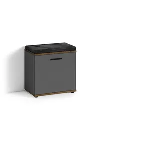 byLIVING Jakob 48,5 x 49 x 30 cm anthrazit / Eiche Old Wood